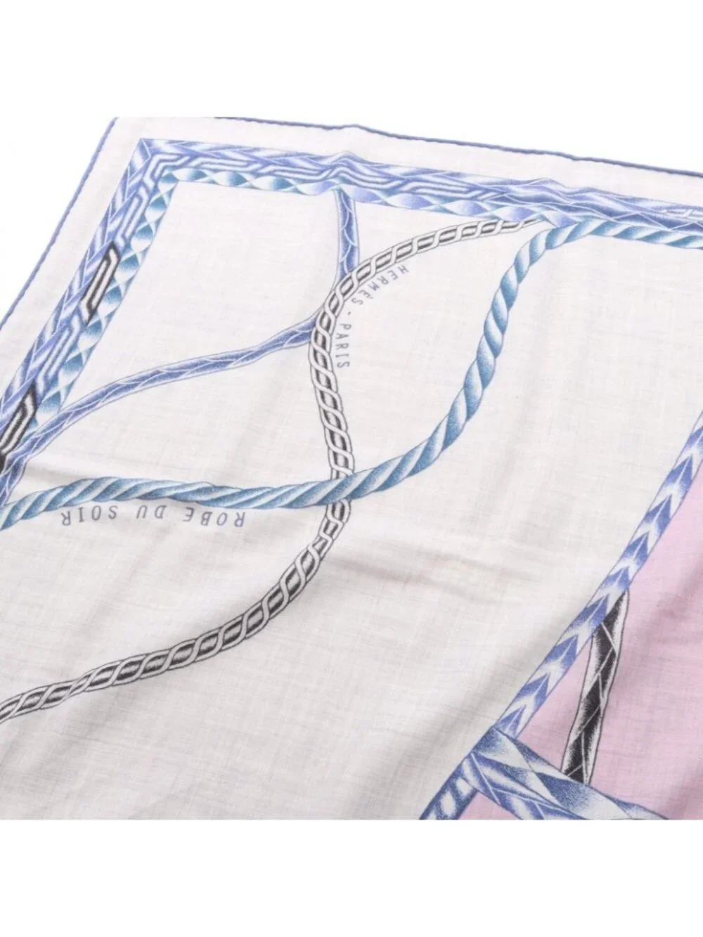 Hermes Scarf Carre Geant 140 Robe du Soir Purple Silk - Picture 5 of 7